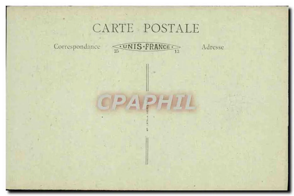 Arras (P.-de-C.) antes da guerra — A Catedral — Édit. Faucheois, Déchine — Série 6 - Verso