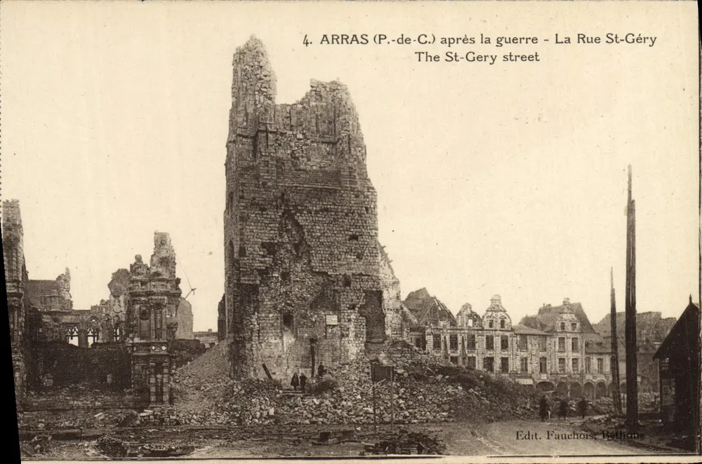Arras (P.-de-C.) nach dem Krieg — La Rue St-Géry — Ed. Fauchois, Béthune - Vorderseite