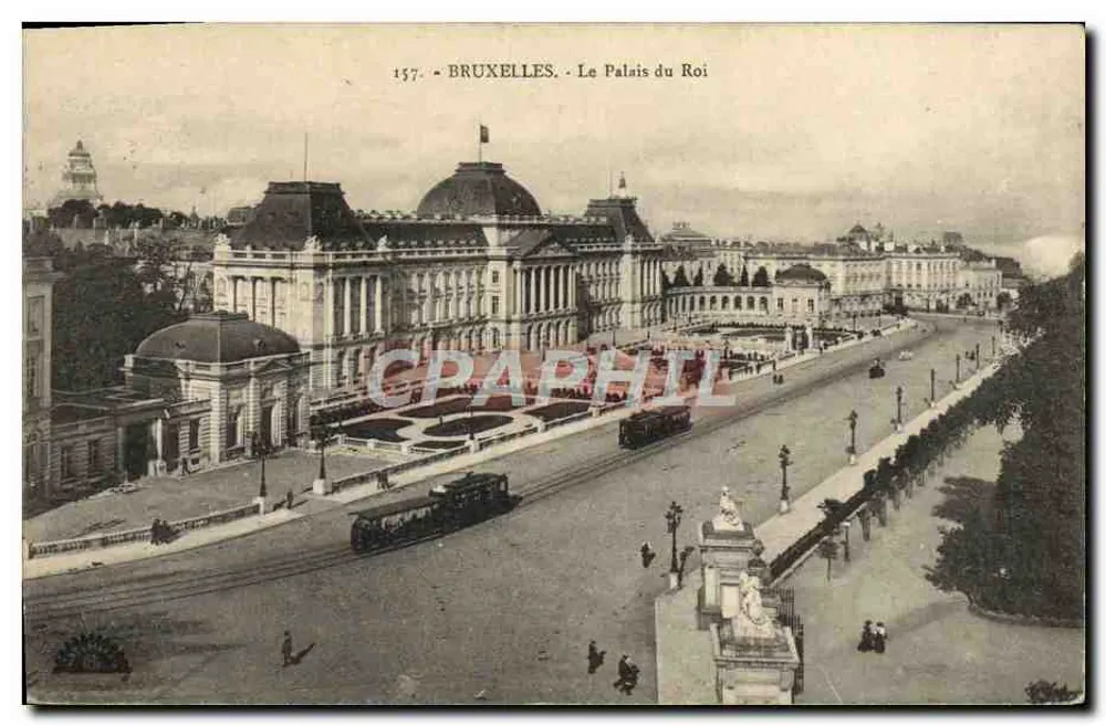 Brussels – The King's Palace – Vintage Postcard n°157, publisher Brussels - Front