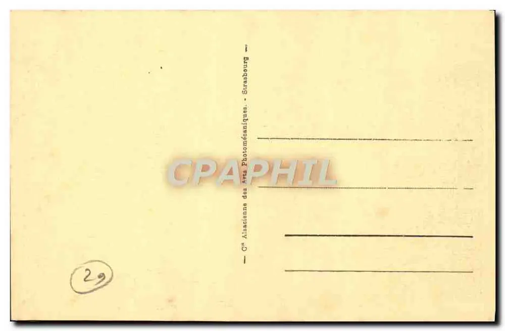 Morlaix - Vista tirada do Viaduto — Bilhete postal antigo n°29 — editor AHC - Verso
