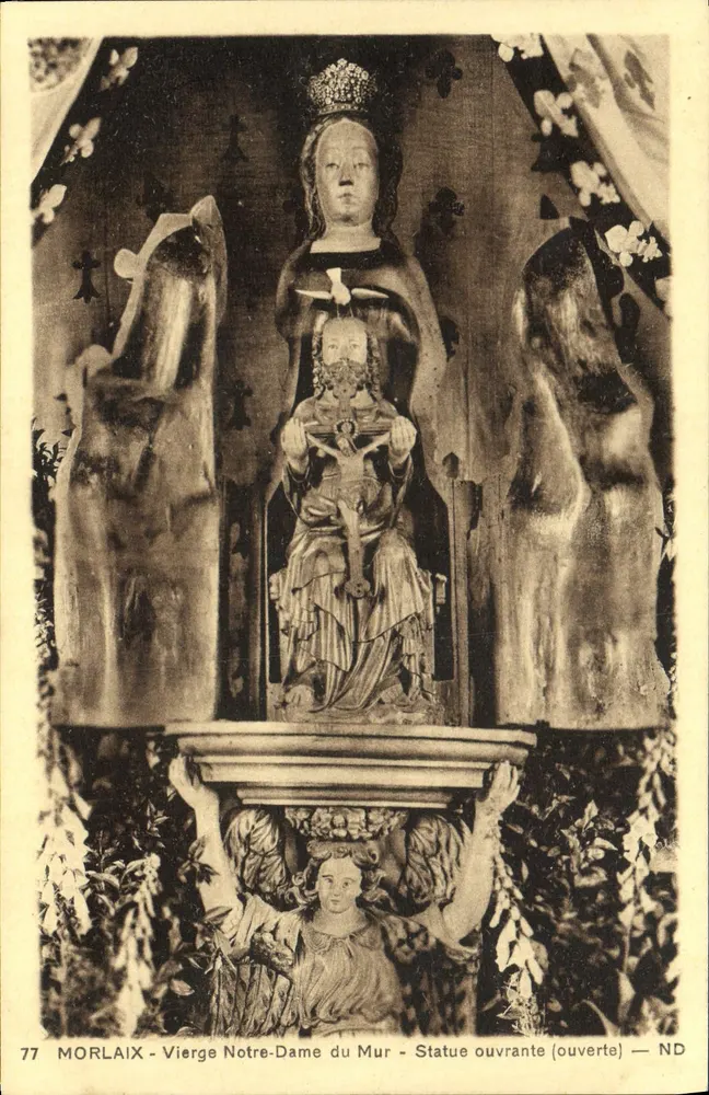 Morlaix - Virgem Nossa Senhora do Muro - Estátua aberta (aberta) — ND - Frente