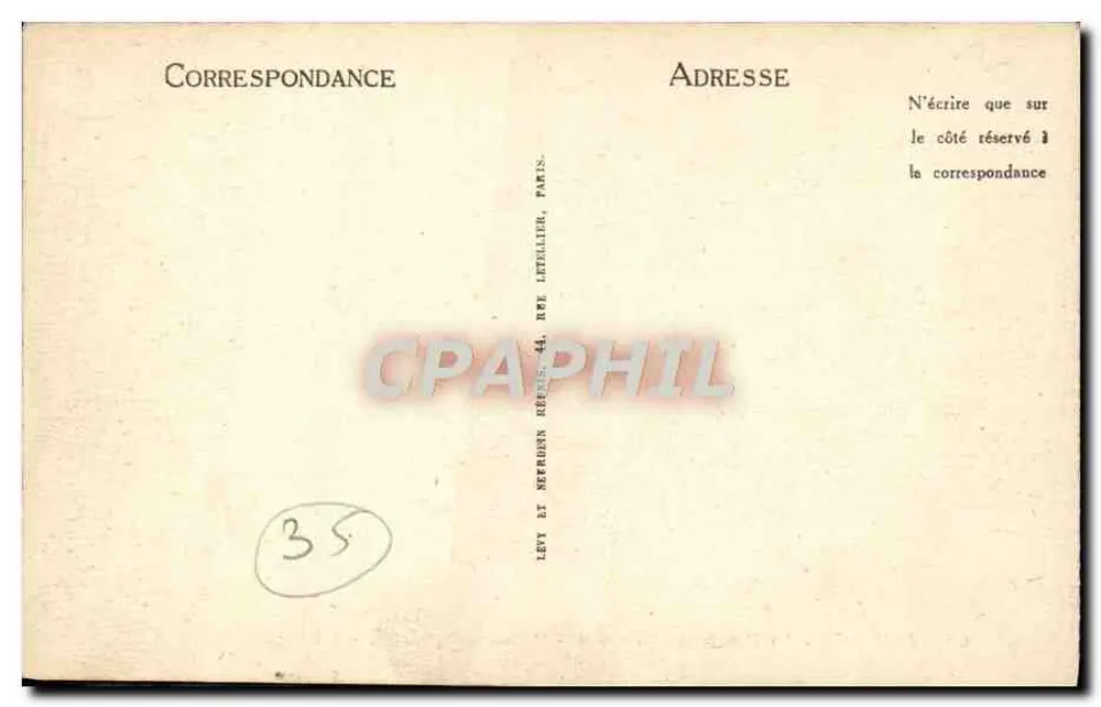 Dinard - A Ponta do Moulinet — LL, n°63 - Verso