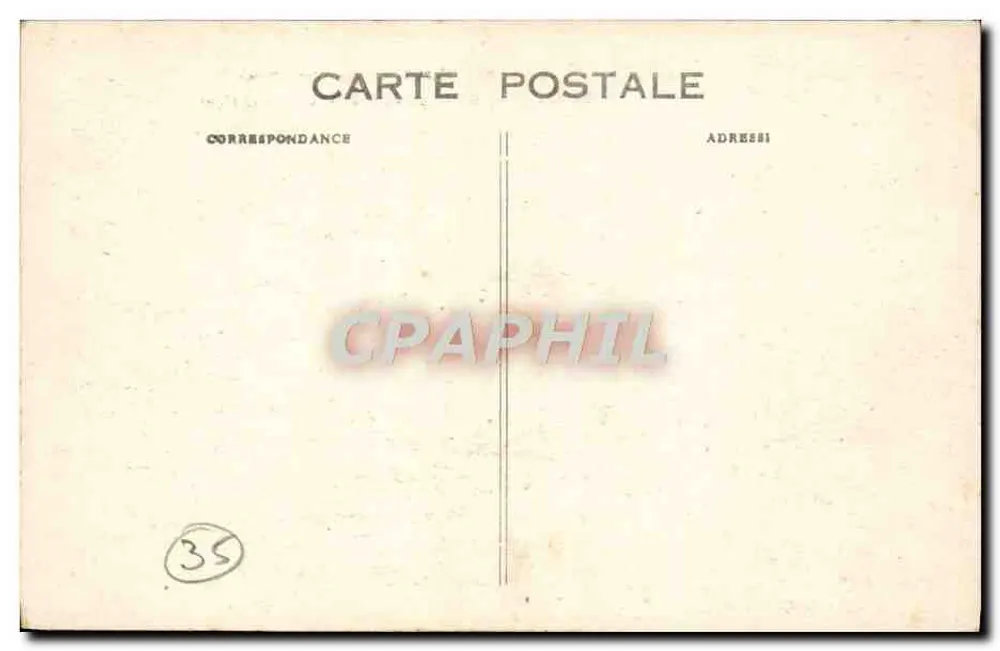 Fougères — Porta Nossa Senhora — Reprodução de uma gravura de Cicéri (1813-1890) - Verso