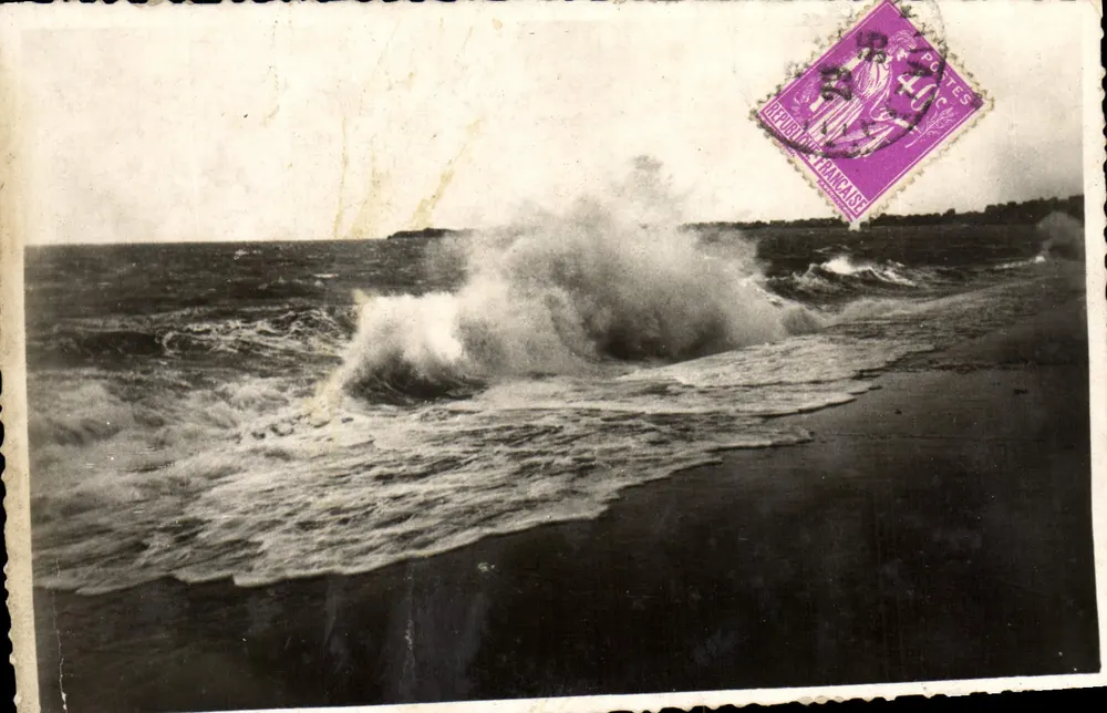 Côte d'Émeraude — La Digue par tempête — Laurent-Niel, n°36 - Vorderseite