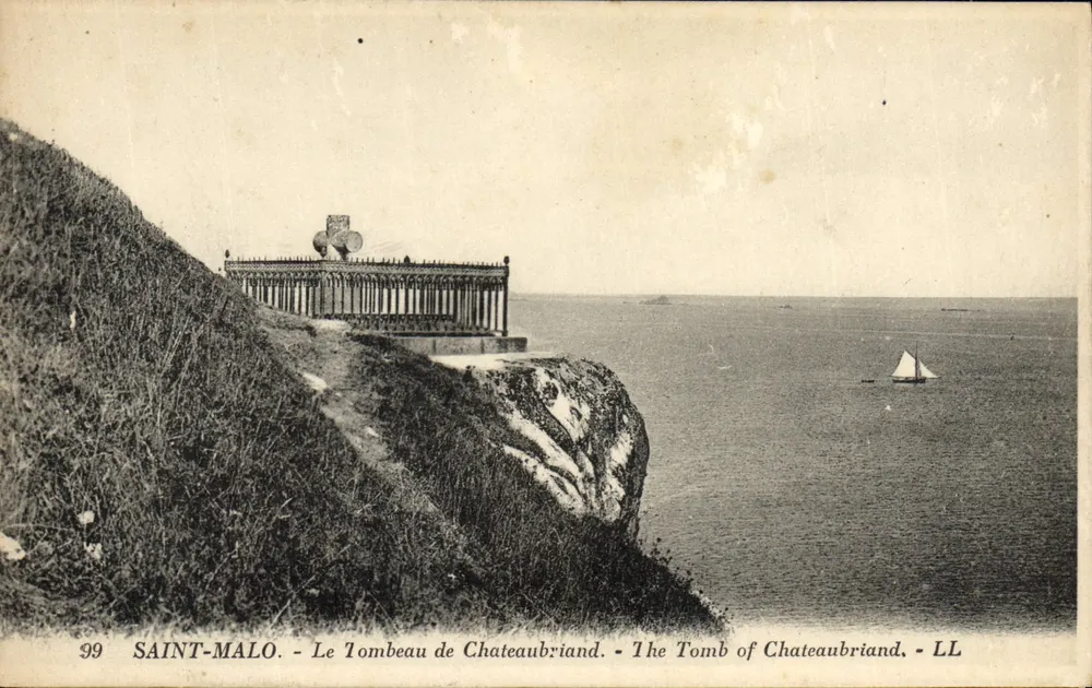Saint-Malo - Das Grab von Chateaubriand - LL - Vorderseite