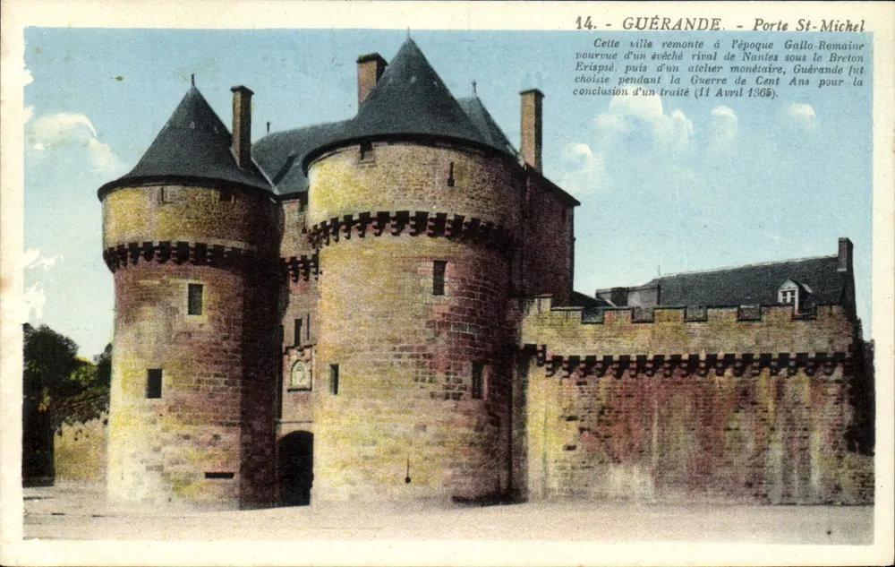 Guérande - Porta São Miguel — editor G. Arraud, Nantes, n°14 - Frente