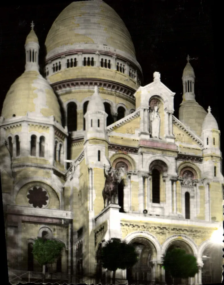 Basilika des Heiligen Herzens von Montmartre — Nacht — édition Bilion E.R. - Reprod. Interdite - Vorderseite