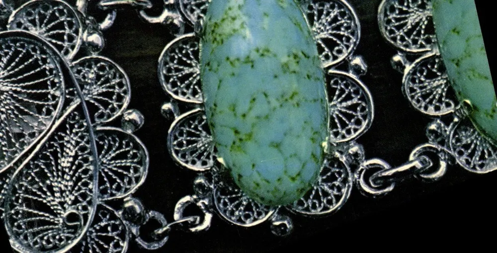 Armband aus Silber und Turquoise — SÉNÉGAL — Verlag serma - Vorderseite