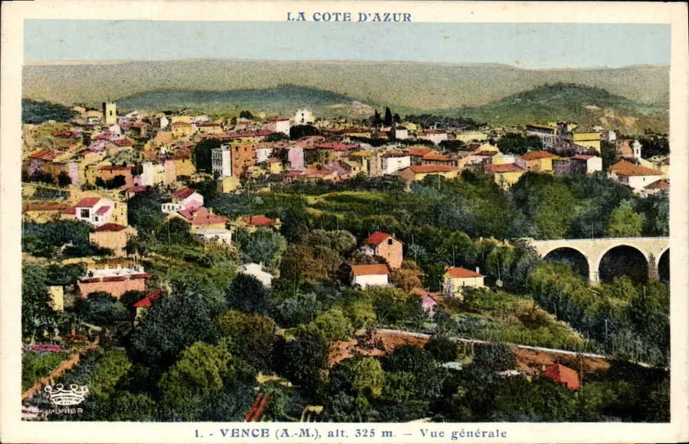Vence (A.-M.) — Vista geral — Editor Munier, n°1 - Frente