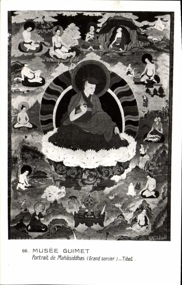 Retrato de Mahāsiddha (Grande feiticeiro) — Tibete — Museu Guimet - Frente