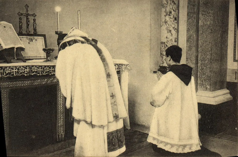 Religiöser Gottesdienst — Abtei St. André-Lophem — Verlag NLS, n°16 - Vorderseite
