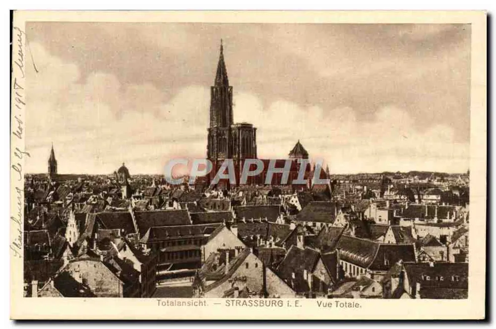 Estrasburgo — Vista Total — STRASSBURG i.E. — editor desconhecido, n° de série não visível - Frente