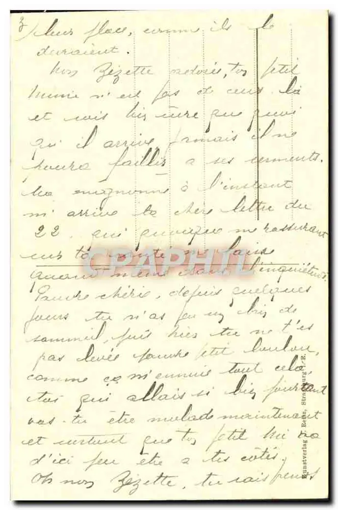 Estrasburgo — Vista Total — STRASSBURG i.E. — editor desconhecido, n° de série não visível - Verso