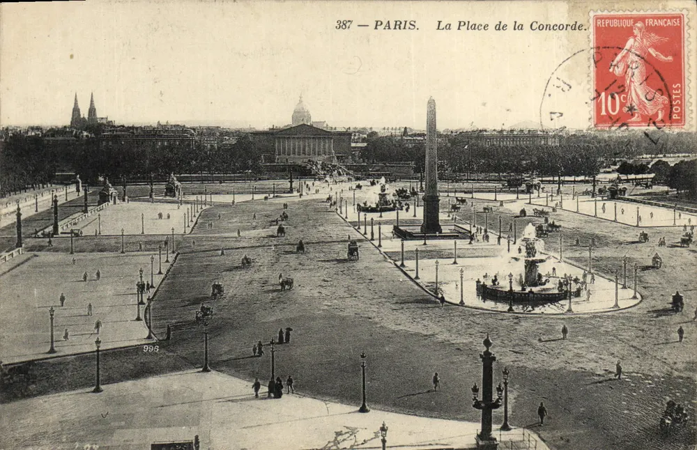 Paris - A Place de la Concorde - editor desconhecido, n° 387 - Frente