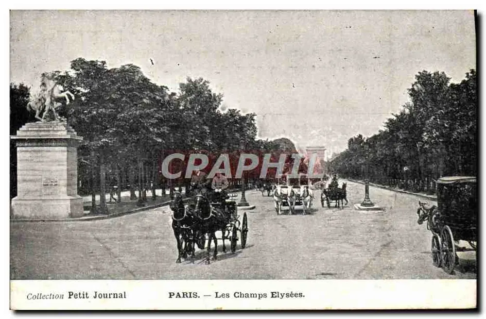 Paris — Os Campos Elísios — Coleção Petit Journal - Frente