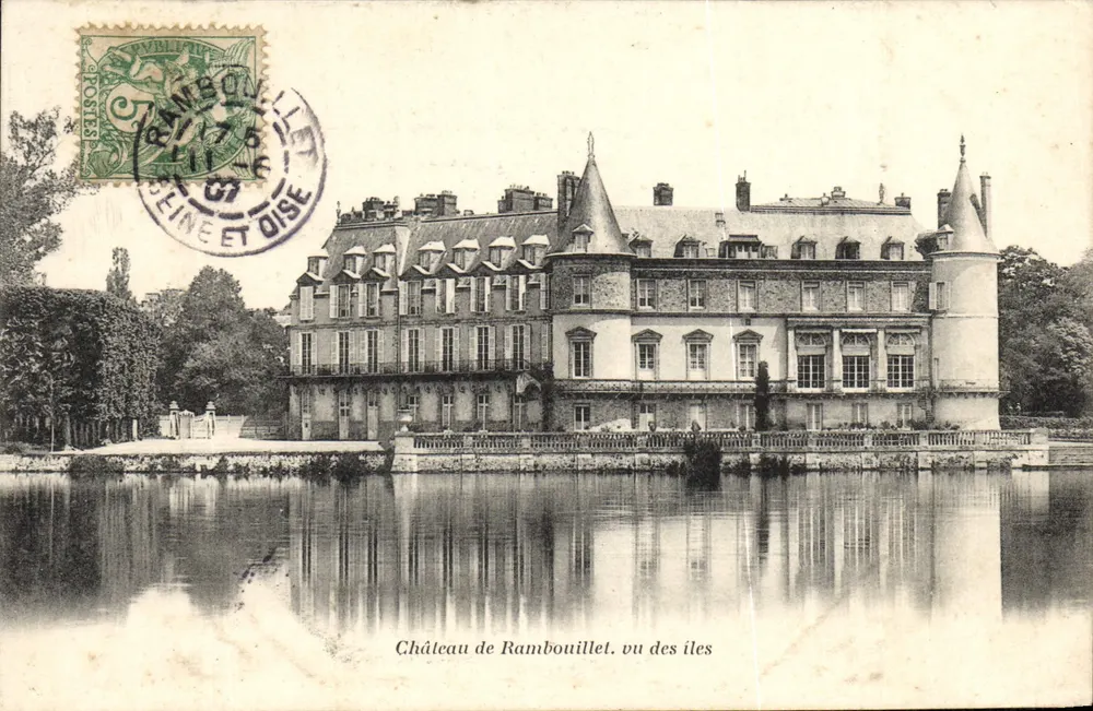 Castelo de Rambouillet — vista das ilhas — Héliot Bourdier-Faucheux - Frente