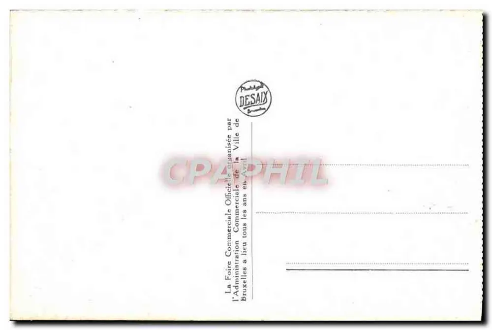 Brüssel — Grand'Place. Ecke der Ostflügel des Rathauses — E. Desaix, Verlag - Int. Rep. - Rückseite