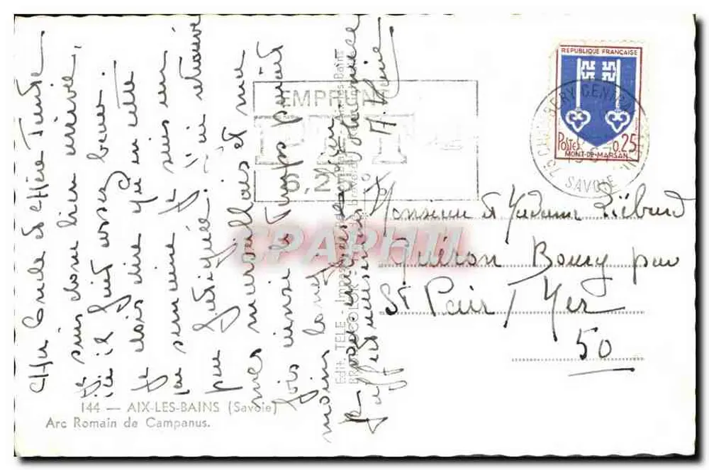 Arco Romano de Campanus — Aix-les-Bains (Savoie) — Édit. Vols - Verso