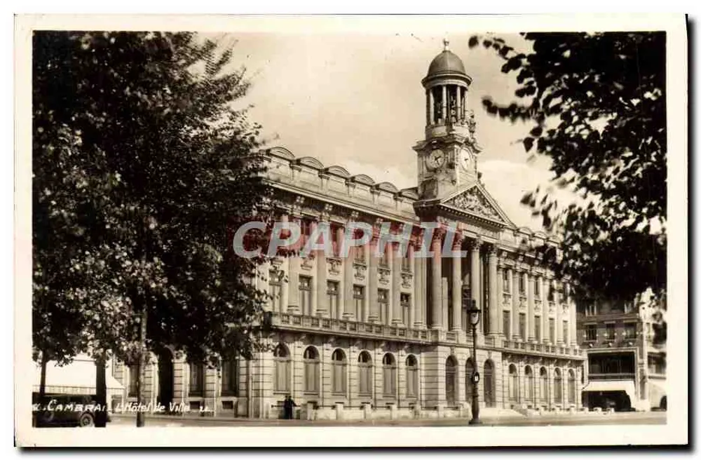 Hôtel de Ville de Cambrai — editor R. Camerain, n°49 - Frente