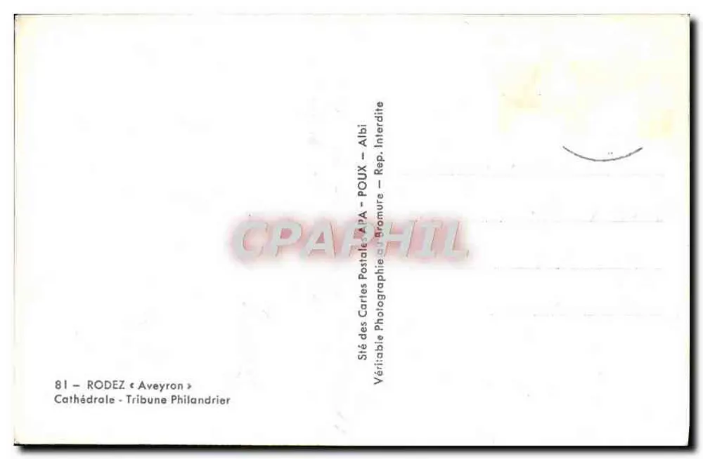 Catedral de Aveyron — Tribuna — editor APA - Verso