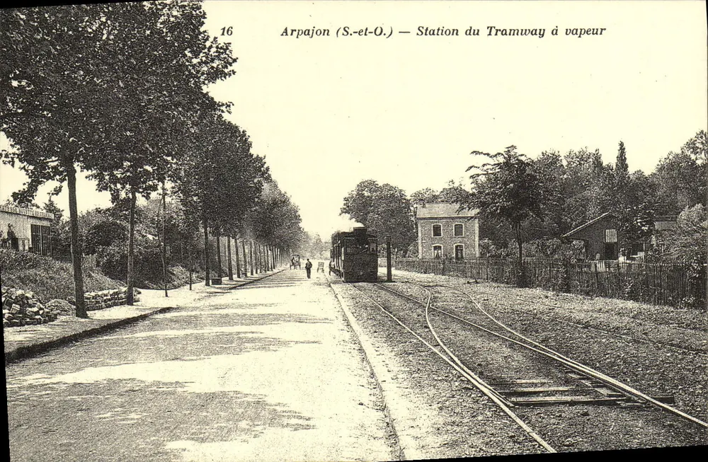 Arpajon (S.-et-O.) — Estação do Tramway a vapor - Frente