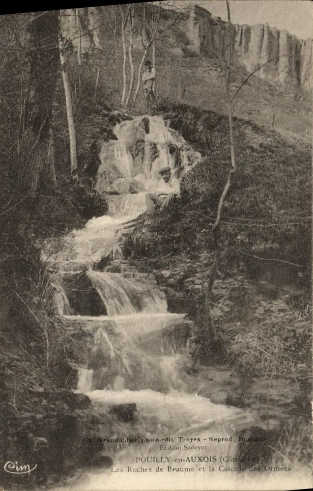 Die Felsen von Braume und der Wasserfall der Ormees — POUILLY-en-AUXOIS (Côte-d'Or) — Edition Sodoyer - Vorderseite