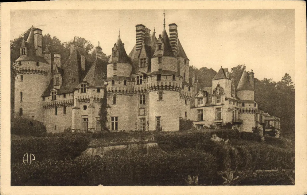Ussé - O Castelo - Vista geral — E. DUPRÉ, Toulouse - Frente