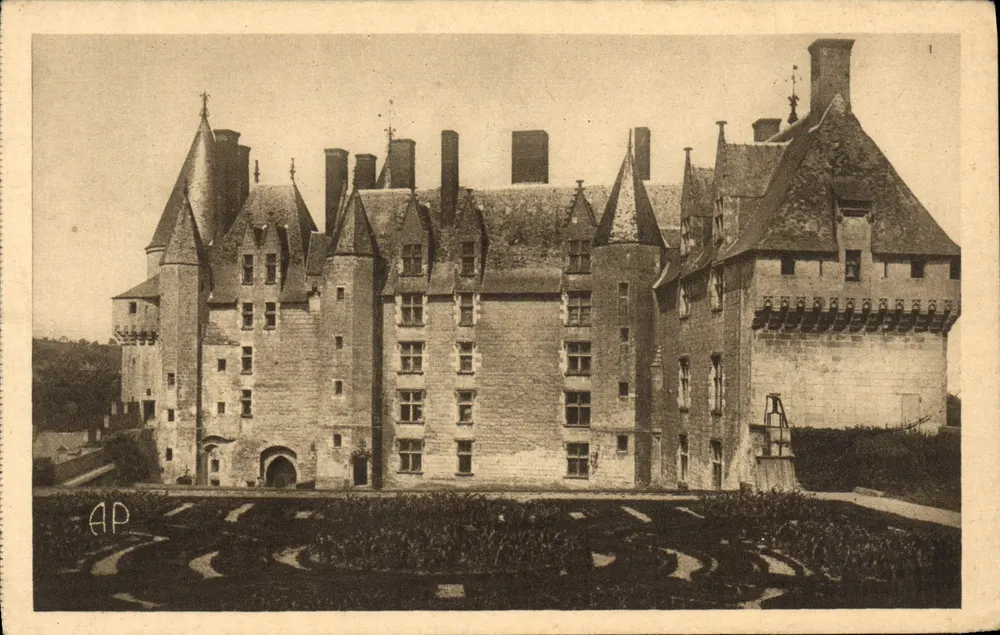 Castelo de Langeais — Século XV — E. DUPRÉ, Tours - Frente