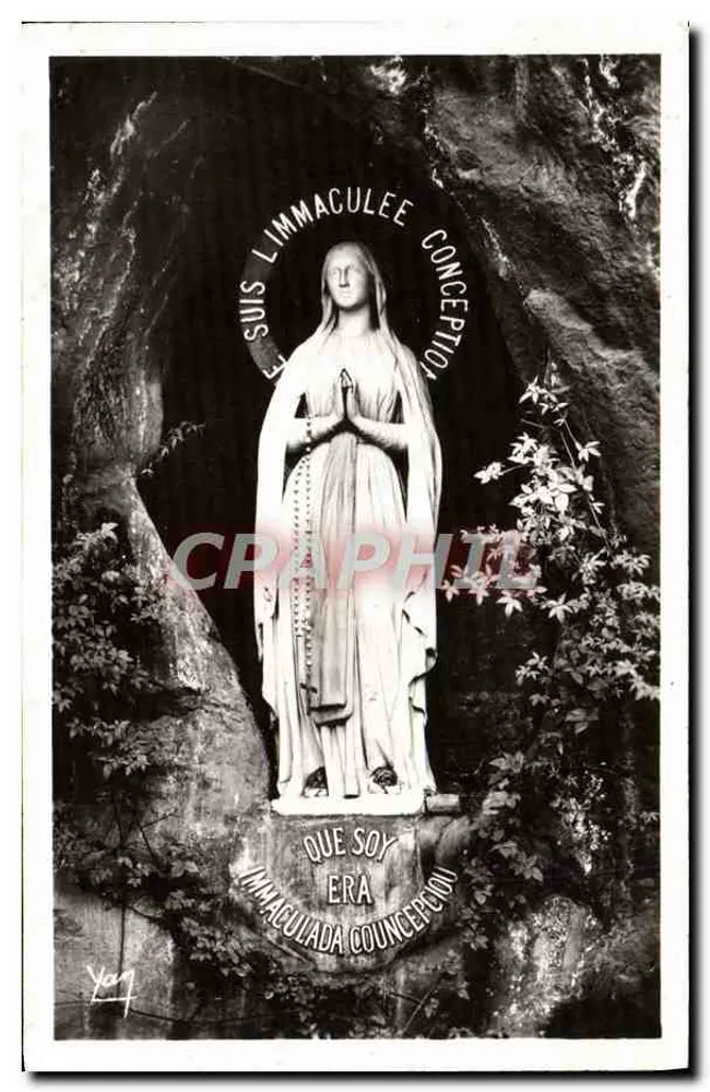 Die Jungfrau und die Wundergrotte — Lourdes — Fotoausgabe Dimpault - Vorderseite