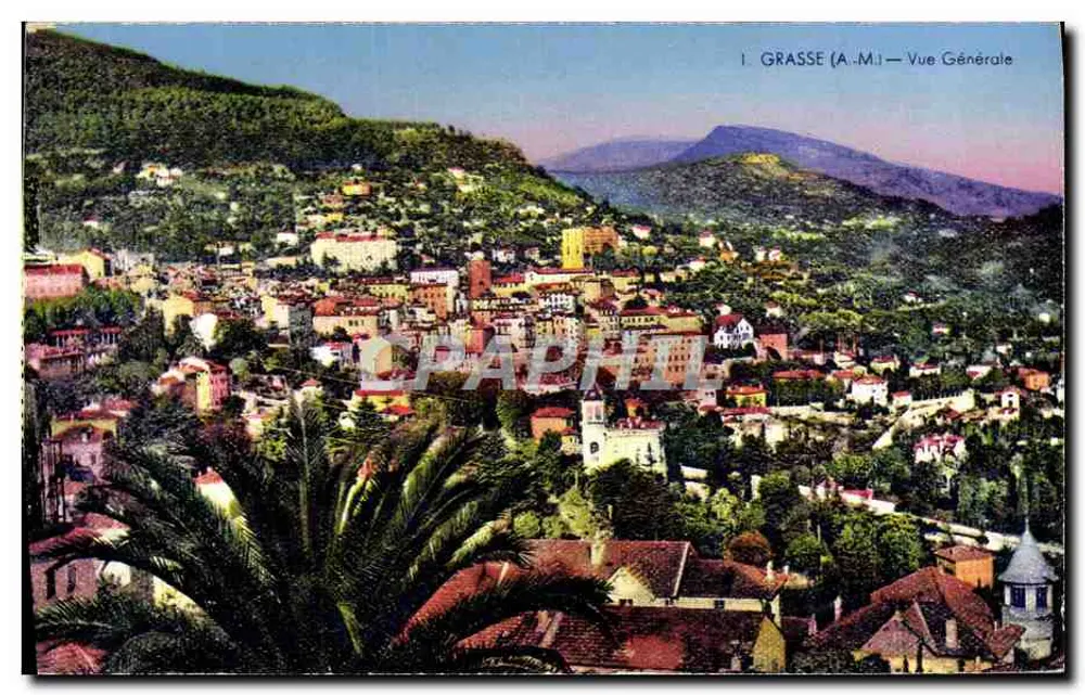 Grasse (A.M.) — Vista Geral — Éditions d'Art Munier, Nice - Frente