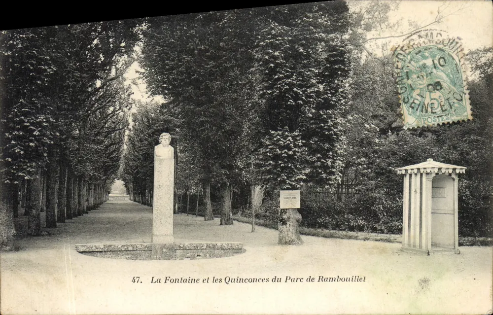 Fontaine und die Quinconces des Parks von Rambouillet — n°47 — Verlag nicht sichtbar - Vorderseite