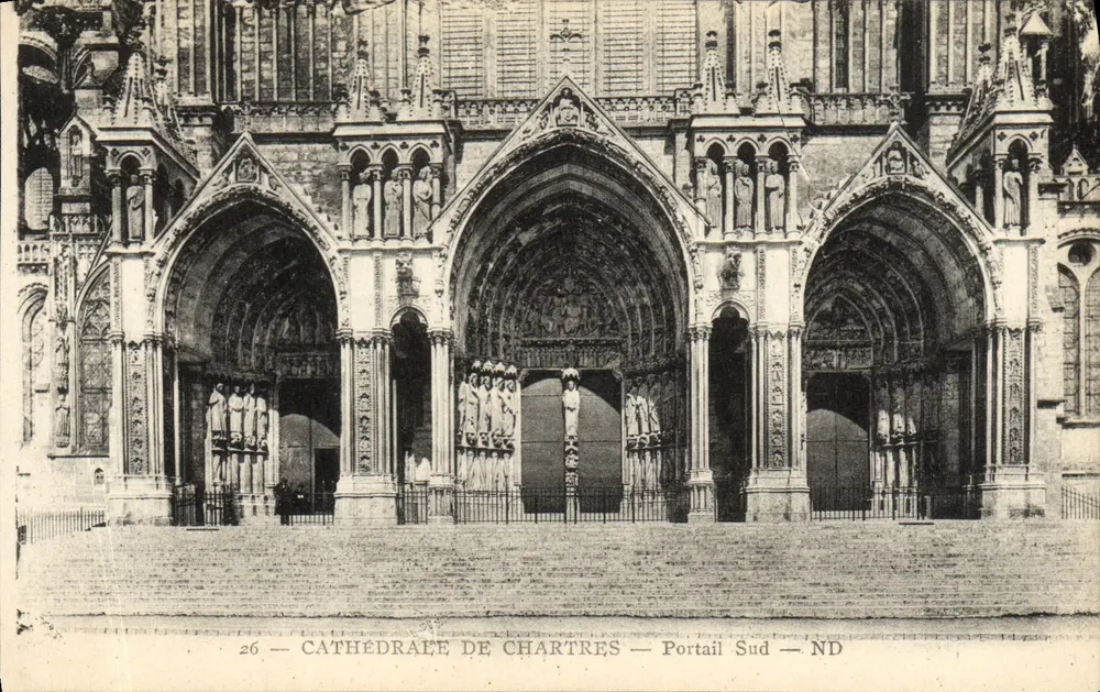 Catedral de Chartres — Portal Sul — ND - Frente