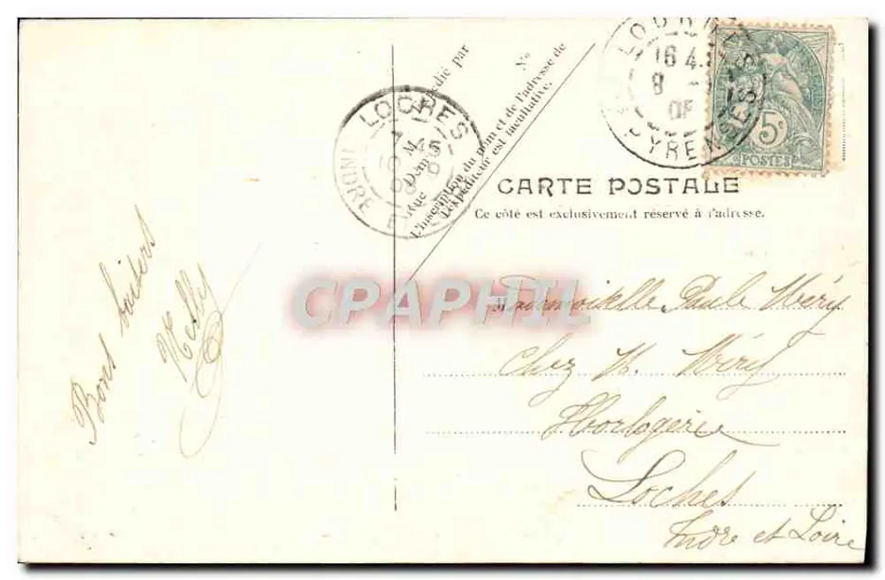 Lourdes — A Basílica e o Gave — V.P. Paris No. 29 - Verso