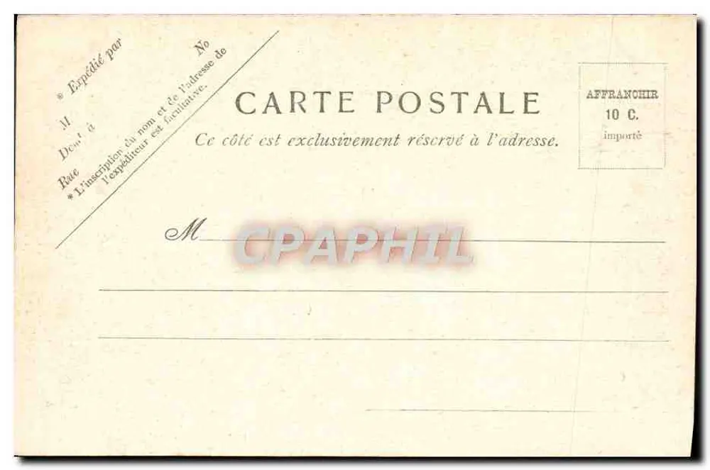 Lourdes, Le Grand Jbe - Ansicht der Straße — V.P. Paris Nr. 10 - Rückseite
