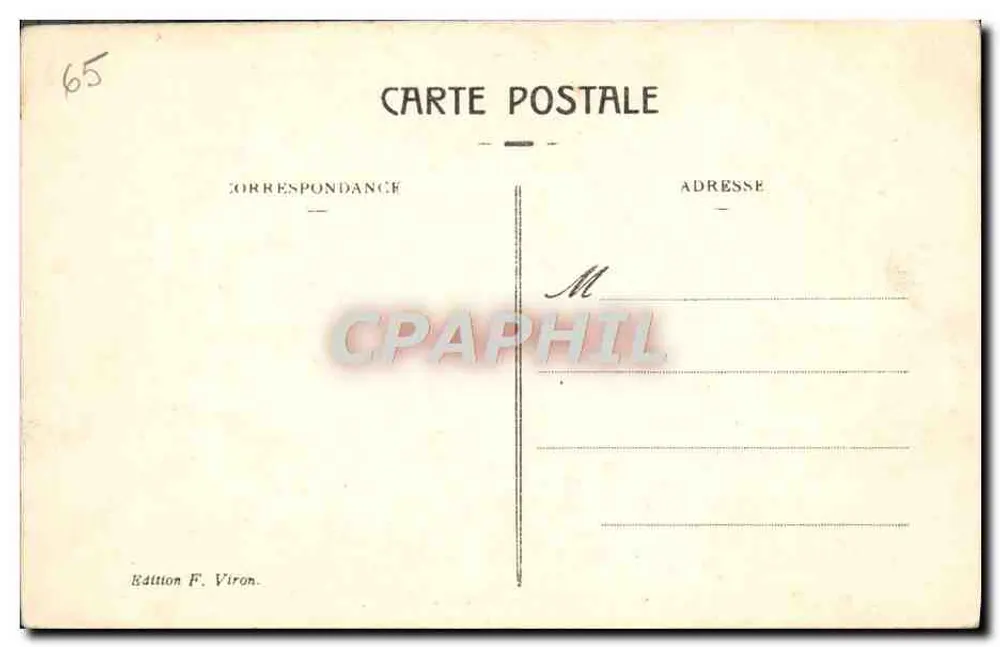 Lourdes — São Miguel — Edição F. Viron, n° 29 - Verso