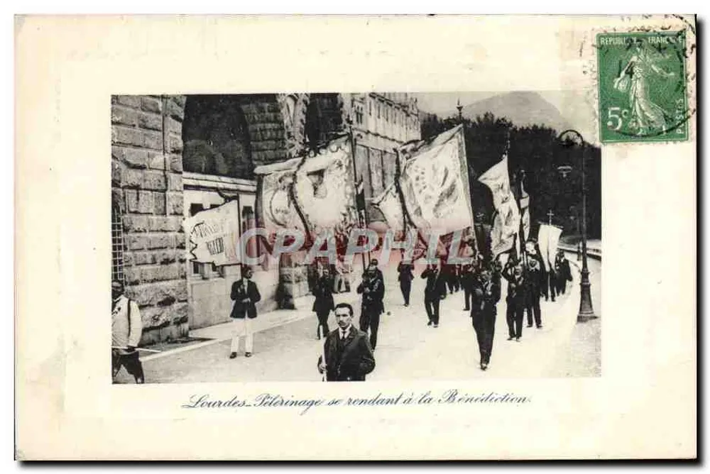 Lourdes - Pilgerung zum Segen - Compagnie Industrielle - Vorderseite