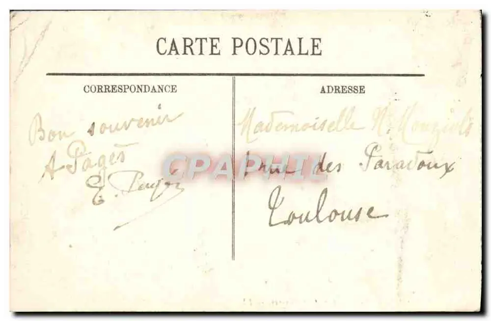 Lourdes — La Basilique et les Piscines — LL. Éditeur LL. N° 45 - Verso