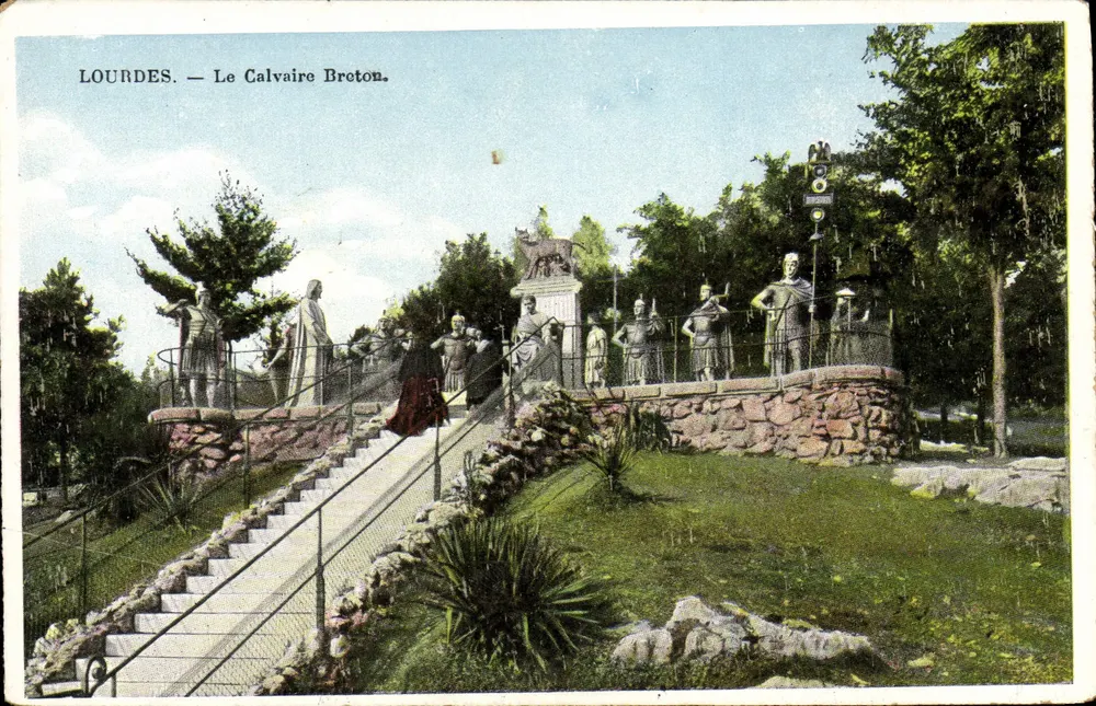 Lourdes — O Calvaire Broton. - Frente
