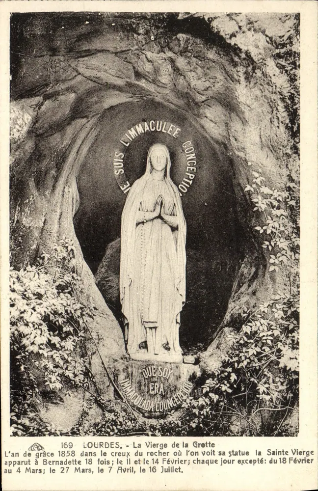 Lourdes — A Virgem da Gruta — n° 169 - Frente