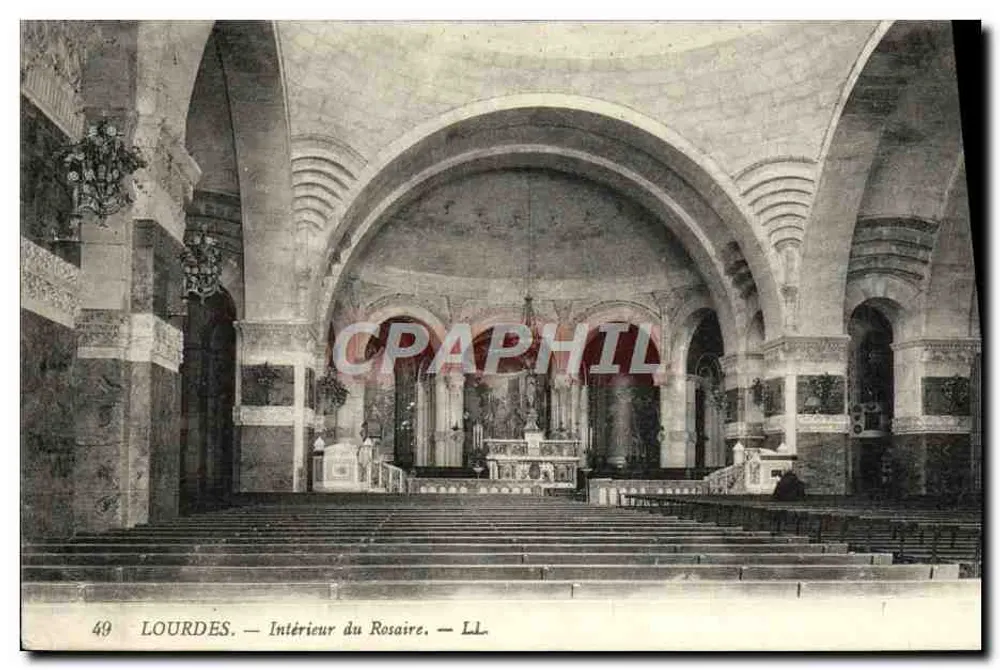 Lourdes — Interior do Rosário — LL - Frente