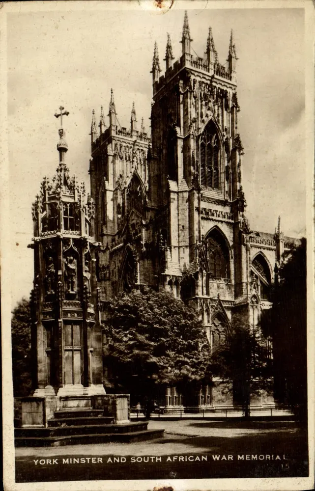 York Minster et Mémorial de la Guerre Africaine du Sud — éditeur Excel Series, n°15 - Vorderseite