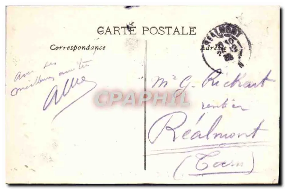 Marselha — A Porta de Aix — EL. - Verso