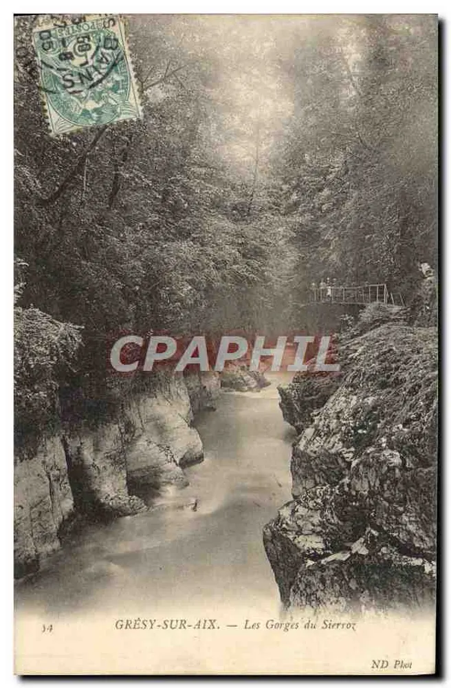 Grésy-sur-Aix — As Gorges do Sierron — ND Phot - Frente