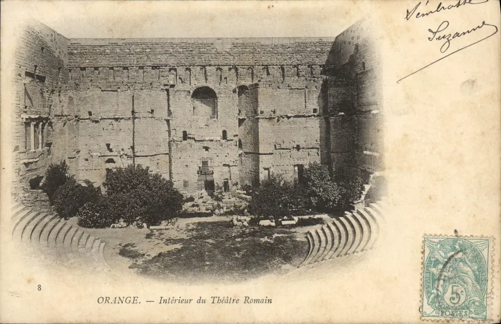 ORANGE — Interior do Teatro Romano — Editor Neurdein Frères, n°8 - Frente