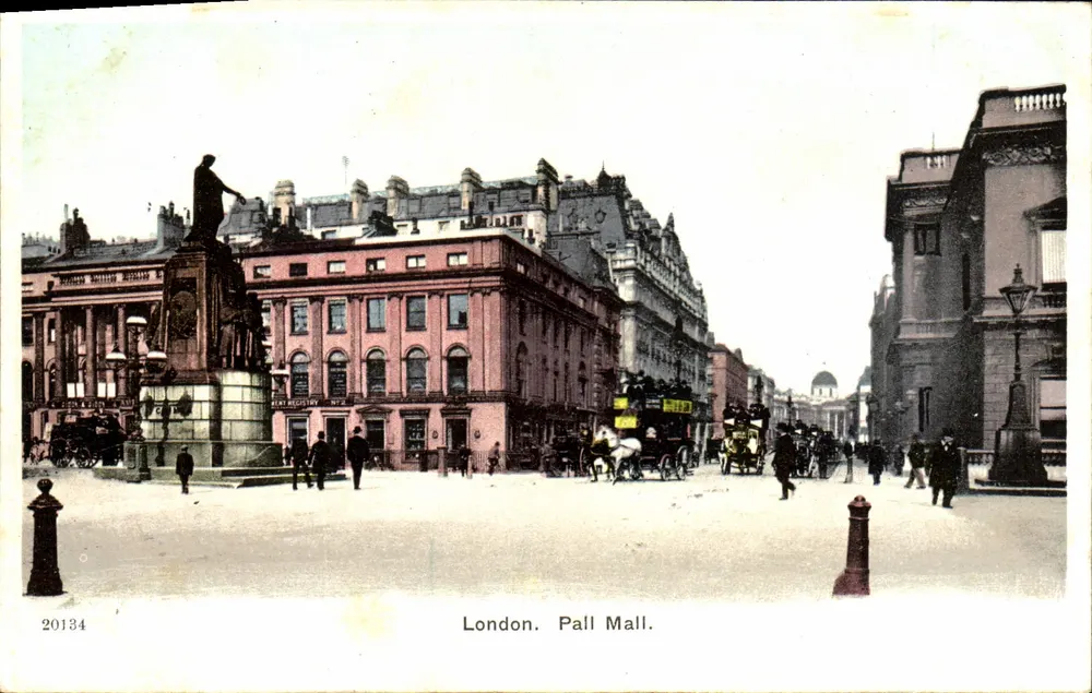 Londres. Pall Mall. — Estátua monumental — editor desconhecido, n° 20134 - Frente