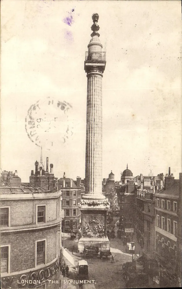 Londyn - Monument — wydawca LONDON STEREOSCOPIC COMPANY, seria 312A - Awers