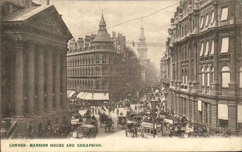 LONDRES—CASA DO MUNICÍPIO E CHEAPSIDE — LESCO Company, série 130 - Frente