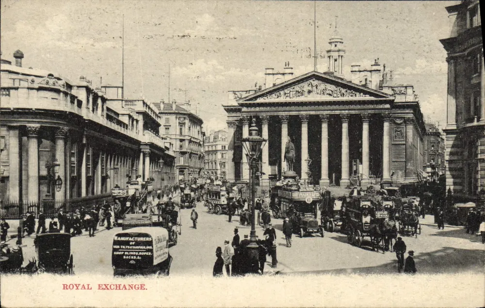 Royal Exchange — Londres — editor não visível - Frente