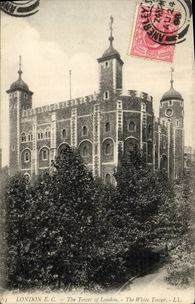LONDRES E.C. — A Torre de Londres — A Torre Branca — LL. — N° 64 - Frente