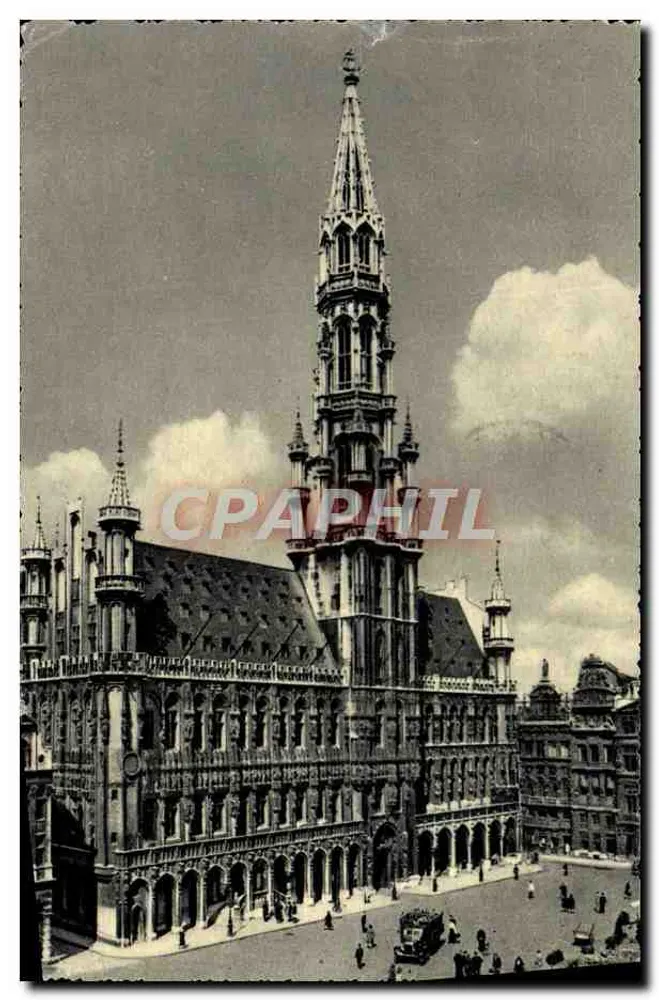 Brüssel - Große Platz — Rathaus — Verlag nicht angegeben, Seriennummer nicht sichtbar - Vorderseite